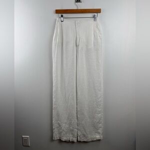 Joslin‎ Women White Linen White Pant Size 2